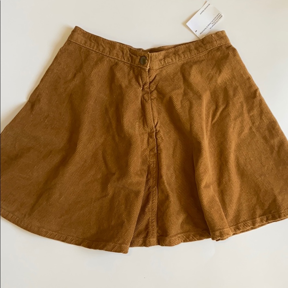 American Apparel corduroy skirt brown size small